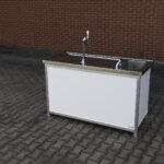 1,6 Meter Theke mit Hahn & Becken